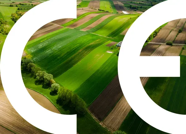 Marcado de conformidad CE sobre tierras de cultivo