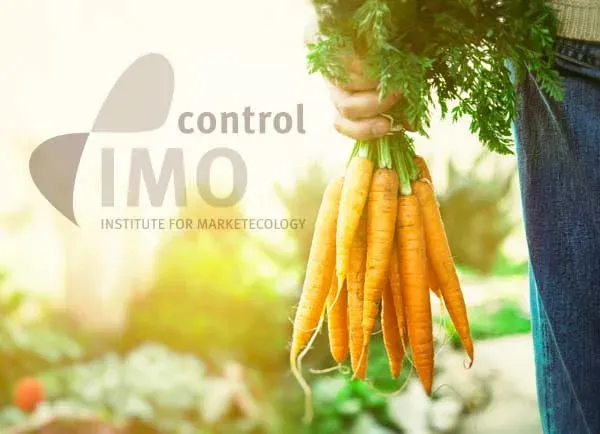 IMO control mark beside harvested carrots