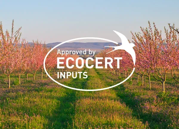 Marca Ecocert Inputs sobre tierras de cultivo